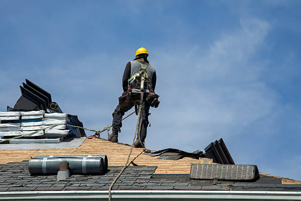Professional Gutter Installation technician working in Frenchglen, OR